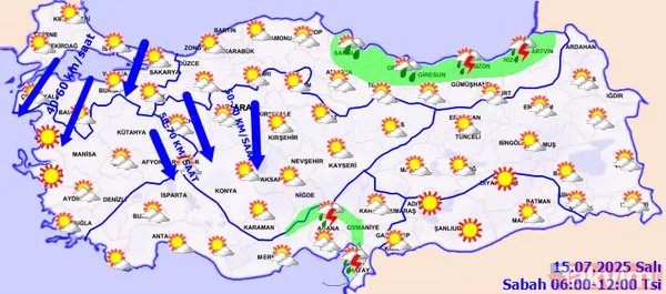 Gök gürültülü sağanak geliyor! 30 il alarmda: 36 derecede yağmur ve fırtına etkili olacak! Ankara, Elazığ, Bolu... - 4