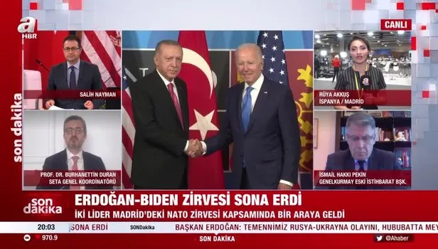 Başkan Erdoğan - Biden görüşmesi sona erdi!