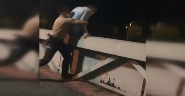 Korku dolu anlar! Bekçiler son anda kurtardı