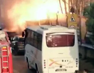Kadıköy’de korkutan yangın! Bomba gibi patladı!