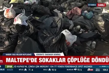 Maltepe'de sokaklar çöple doldu taştı!