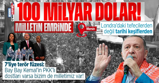 Başkan Erdoğan'dan AK Parti Mersin mitinginde önemli açıklamalar
