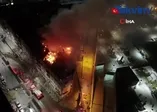 Elazığ’da 5 katlı binanın çatısında yangın!