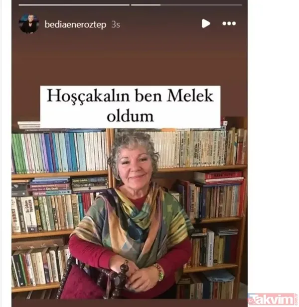 Oğlu Duyurdu Ener'in Vefat Haberini Oğlu, Annesinin Sosyal Medya Hesabından Yaptığı 'Ben Melek Oldum' Notuyla Duyurdu. Bu Paylaşım Dikkat Çekti.