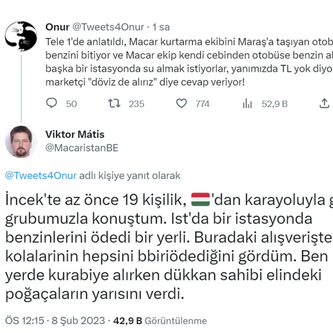 Kahramanmaraş depremi üzerinden yeni algı operasyonu! TELE 1in yalanını Macar Büyükelçi deşifre etti!