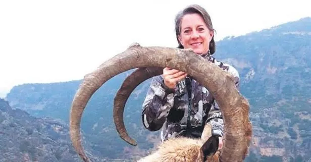 ABD’li avcı Adıyaman’da uzun boynuzlu dağ keçisi avladı