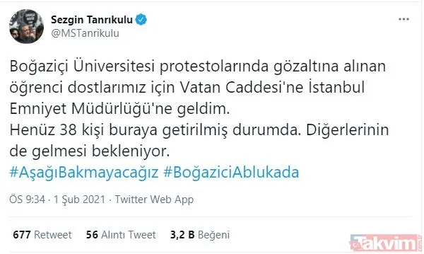 Terör örgütlerinin Boğaziçi üzerinden yaptığı provokasyona çanak tuttular! Kervana Ümit Nazlı Boyner de katıldı - 23
