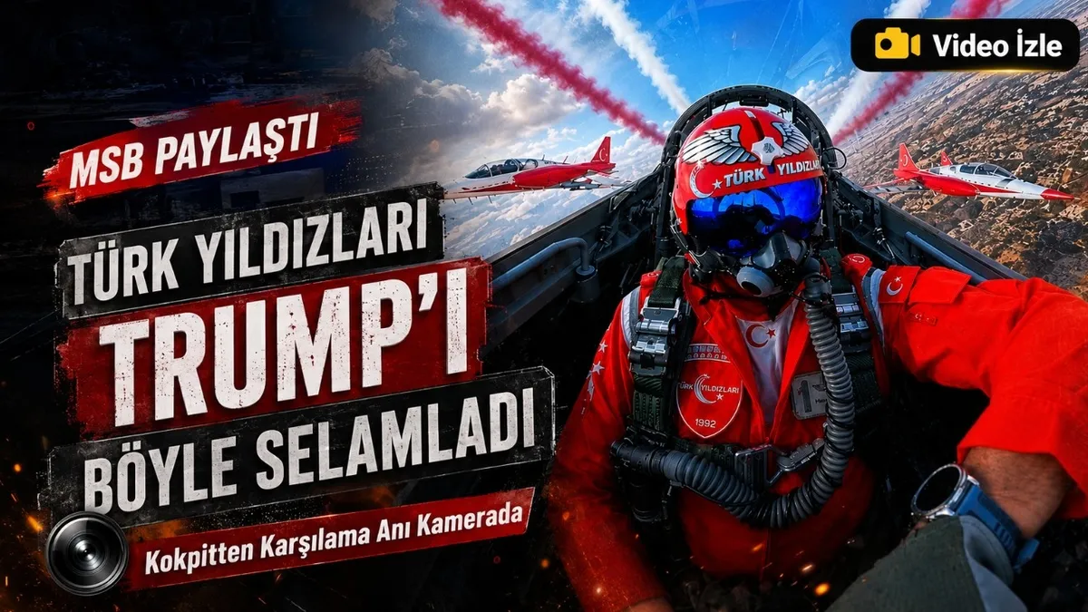 Türk Yıldızları Trump'ı böyle selamladı!