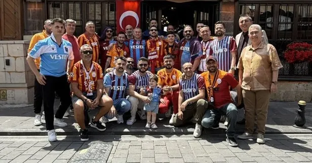 ZTK farklı renkleri birleştirdi! Trabzonspor ve Galatasaray taraftarlarından Gaziantep'de muhteşem görüntüler