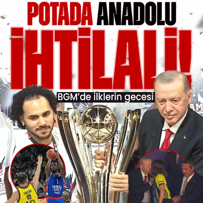 Cumhurbaşkanlığı Kupası Anadolu Efes’in! Başkan Erdoğan kupayı takdim etti... BGM’de ilklerin gecesi