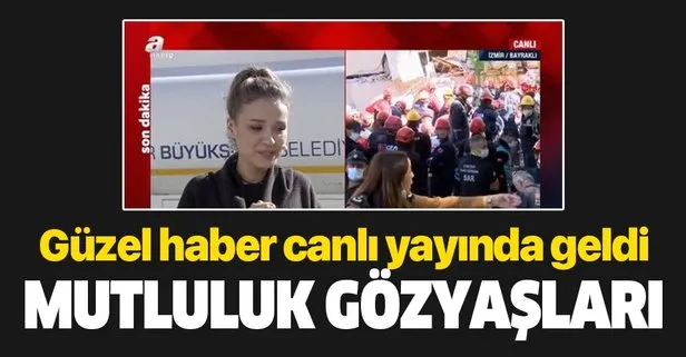 İzmir’de deprem sonrası güzel haber canlı yayında geldi: A Haber sunucusu Cansın Helvacı gözyaşlarını tutamadı