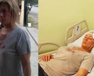 Yavru köpekleri beslerken dehşeti yaşadı