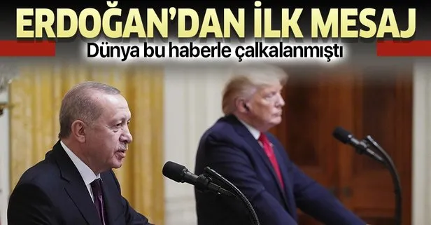 Son dakika: Başkan Erdoğan’dan koronavirüse yakalanan Trump’a geçmiş olsun mesajı