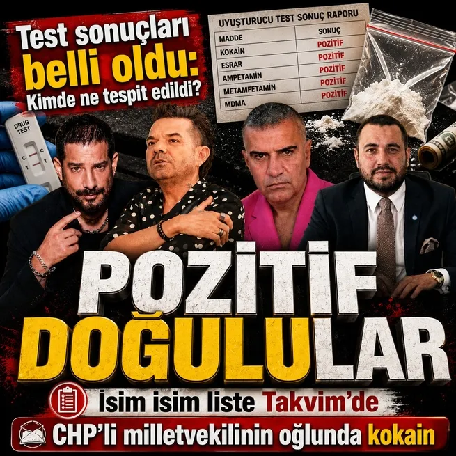 Uyuşturucu dosyasında yeni gelişme: Doğulu kardeşler dahil 11 isim pozitif çıktı
