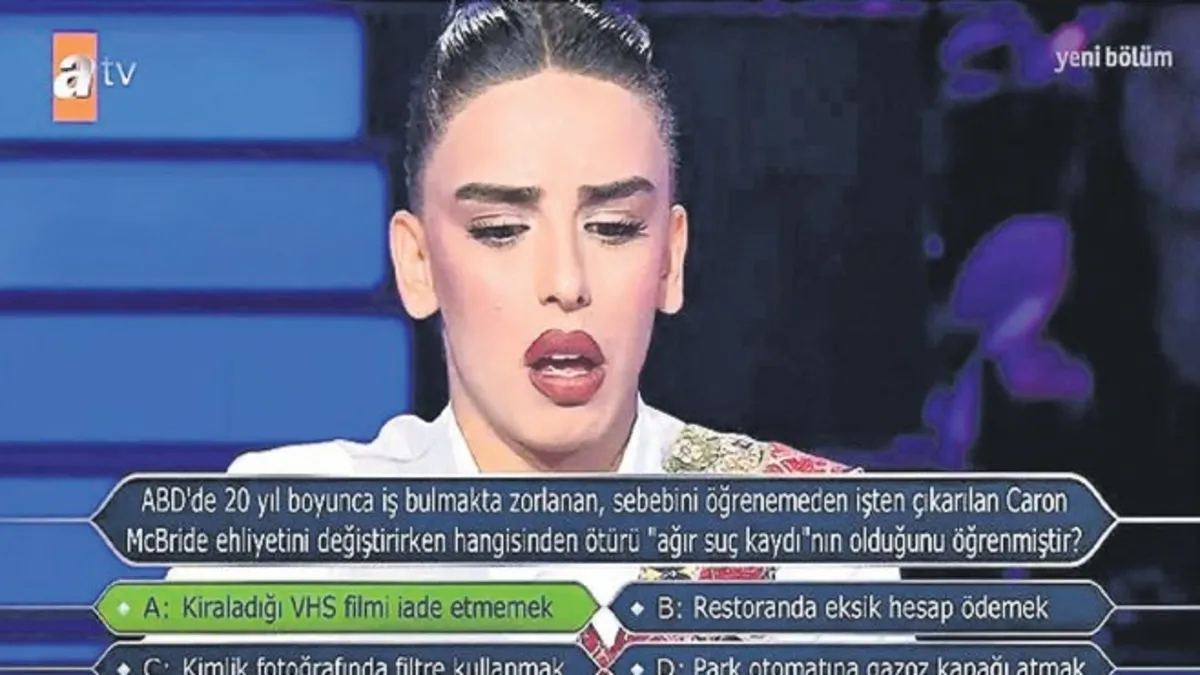 Milyoner'e heyecanıyla damga vurdu!