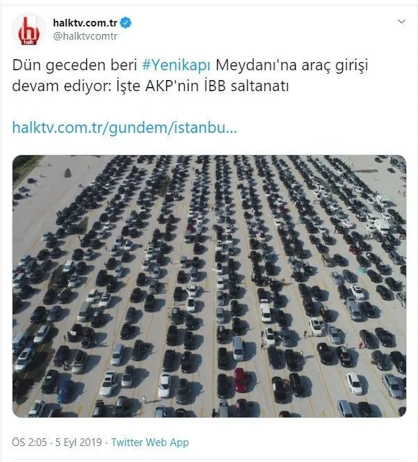 Euronews ve Halk TV'den inanılmaz Yenikapı yalanı! 'Kapıkule Sınır Kapısı'ndaki araç kuyruğu' fotoğrafını 'Yenikapı' fotoğrafı diye verdiler-2