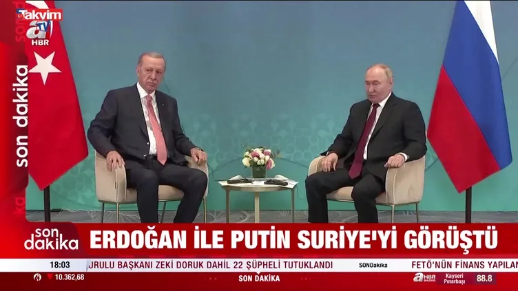 Başkan Erdoğan Putin ile görüştü!