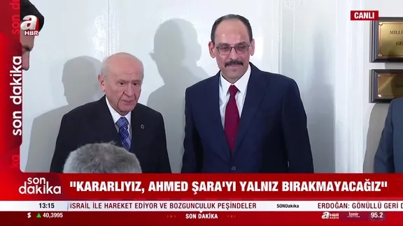 Kalın-Bahçeli görüşmesi sona erdi