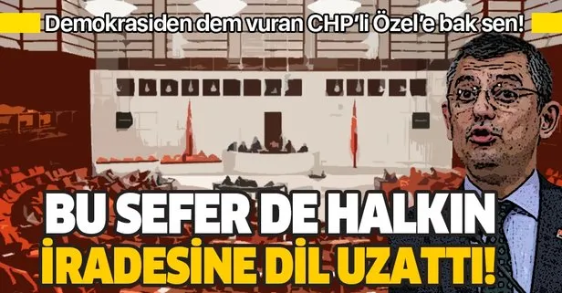 CHP’li Özgür Özel’den bir skandal daha! Anayasayı gayrimeşru ilan etti!
