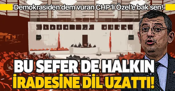 CHP'li Özgür Özel'den bir skandal daha! Anayasayı gayrimeşru ilan etti!