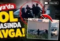 Konya'da yol ortasında kavga!