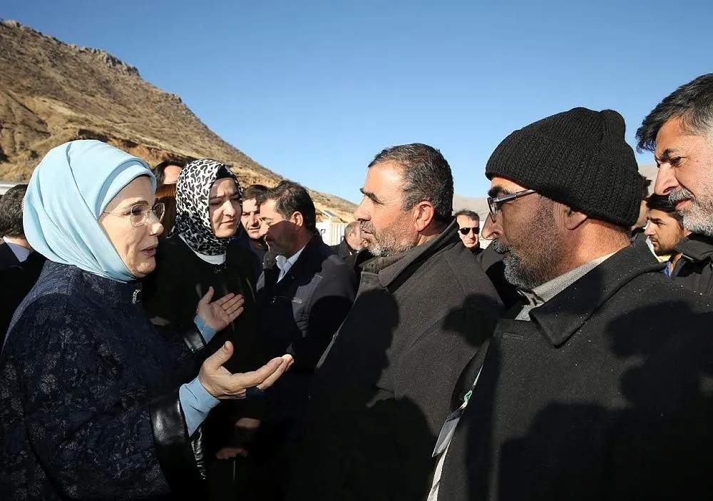 Emine Erdoğan, Siirt'teki maden faciası bölgesinde-5