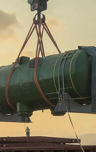 Akkuyu Nükleer Güç Santrali'nde heyecan yaratan gelişme! "Dev buhar jeneratörleri" inşaat sahasına ulaştırıldı