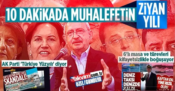 AK Parti ’Türkiye Yüzyılı’ diyor, 6’lı masa ve türevleri kifayetsizlikle boğuşuyor! 10 dakikada muhalefetin ’ziyan’ bir yılı