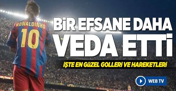 Futbolun efsanelerinden Ronaldinho futbolu bıraktı