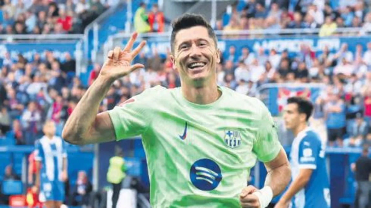 Lewandowski’nin futbol resitali