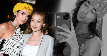 Dua Lipa transparan eteğiyle sosyal medyayı salladı denizin üstünde baş döndürdü! Bella ve Gigi Hadidin eski yengesine bakın!
