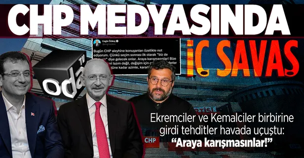 CHP medyasında iç savaş! Engin Özkoç'tan Ekrem İmamoğlu'nun tarafını seçen Soner Yalçın'a tehdit: "Bize rüzgar gülleri lazım değil"