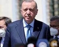 Başkan Erdoğan  Cuma namazını orada kıldı