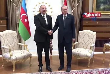 Başkan Erdoğan Aliyev ile görüştü!