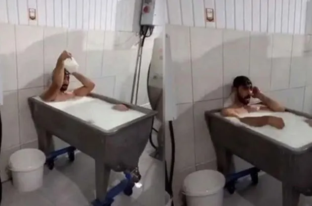 SON DAKİKA: Süt banyosu skandalında yeni gelişme! Vatandaşa satılacak sütle banyo yapmışlardı