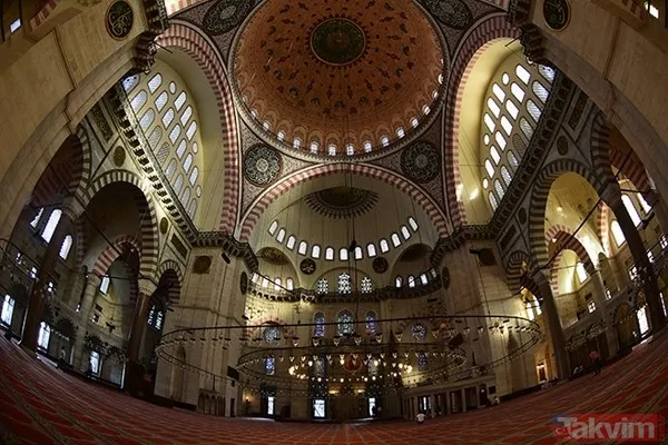 SÜLEYMANİYE CAMİSİNİN ÖLÇÜLERİ Süleymaniye Camii içindeki ölçülerin de ebcet hesabına göre hesapladığı ifade ediliyor. Cami içindeki mesafeler ölçüldüğünde,...