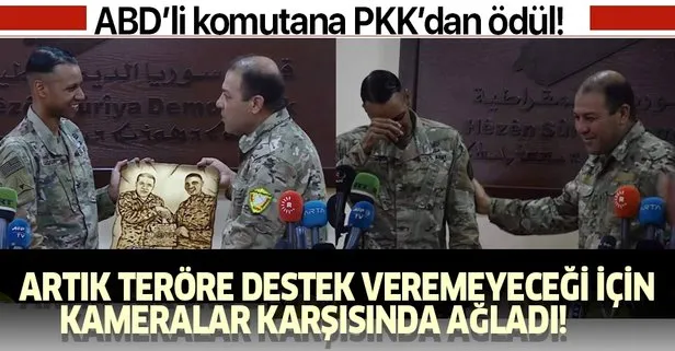ABD’li komutanın sözcülük görevi sona erdi, artık PKK’ya destek çıkamayacağı için kamera karşısında ağladı!