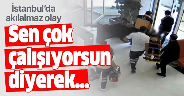 İş arkadaşları Sen çok çalışıyorsun diyerek...