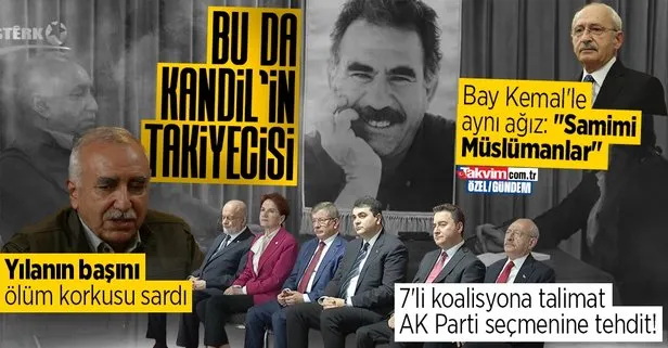 PKK elebaşı Murat Karayılan’dan 7’li koalisyona yeni talimat! Kılıçdaroğlu’nun samimi Müslümanlar sözleriyle takiye ve gizli tehdit: Evlere gidin