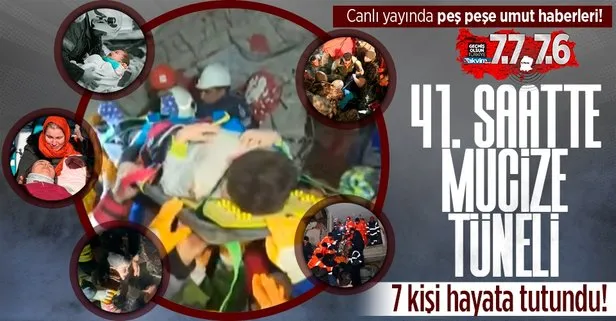 Kahramanmaraş’ta deprem! Peş peşe müjdeli haberler! Malatya’da 41 saat sonunda mucize kurtuluş