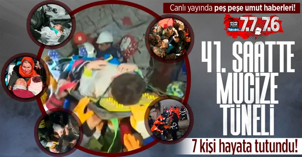 Kahramanmaraş'ta deprem! Peş peşe müjdeli haberler! Malatya'da 41 saat sonunda mucize kurtuluş