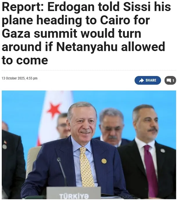 The Times of Israel, Takvim.com.tr Ekran Görüntüsü