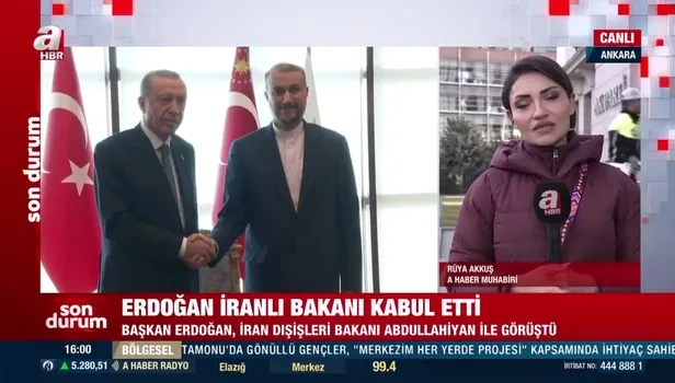 Son dakika: Başkan Erdoğan'dan kritik kabuller! İran Dışişleri Bakanı Abdullahiyan ve KKTC Başbakanı Ünal Üstel