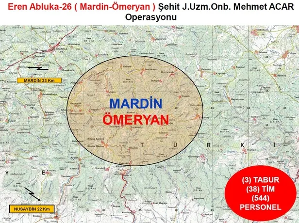 'Eren Abluka-26 Şehit Jandarma Uzman Onbaşı Mehmet Acar Operasyonu' başladı: 544 personel katılıyor!-2