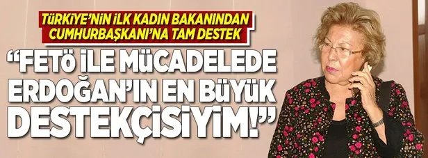 İlk kadın bakan Aykut’tan Erdoğan’a tam destek