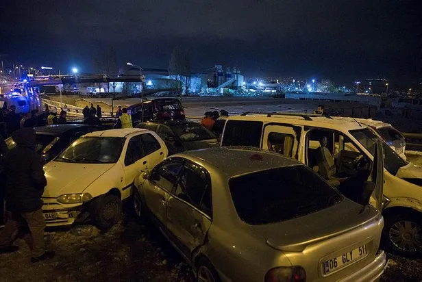 Son dakika: Ankara'da 25 araç birbirine girdi! Yaralılar var-5