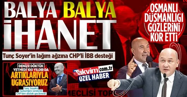 CHP’den Atatürk maskeli Osmanlı düşmanlığı! Tunç Soyer’in lağım ağzına CHP’li İBB desteği: Tarık Balyalı’dan ucuz şov