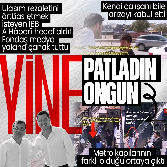 Ulaşım rezaletini örtbas etmek isteyen İBB, A Haberi hedef aldı! Murat Ongun ve fondaş medyanın yalanı ellerinde patladı