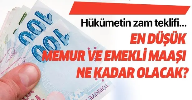 En düşük emekli ve memur maaşı ne kadar oldu?