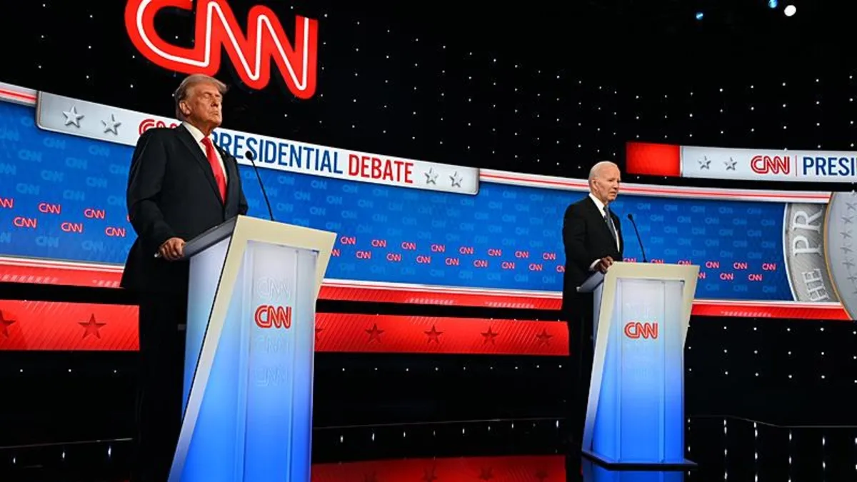 Biden ile rakibi Trump, TV'de yüzleşti: Biden performansı ile tepki çekti
